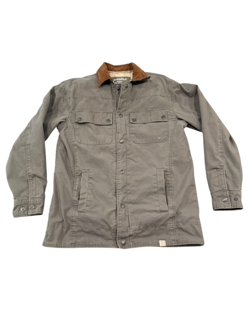 Polaris Ranger Jacket Mens Small Gray Canvas Workwear Barn Coat